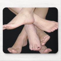 Family of Feet Mouse Pad mousepads