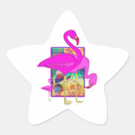 Family of Flamingos Sticker