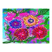 Family of flowers - Fantasy Foral Patterns posters