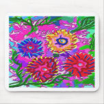 Family of flowers mouse pads