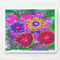 Family of flowers mouse pads