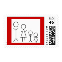 Family of Four Postage Stamp