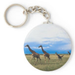 Family of Giraffes Key Chain