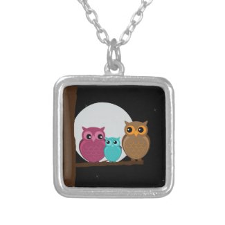 Family of Owls Necklaces