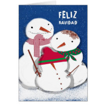 Family of snowmen cards