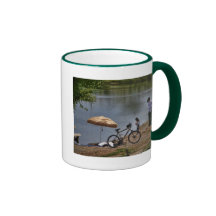 family out  fishing mugs