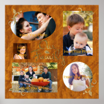 Family Photo Album Collage Poster
