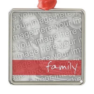 Family Photo Custom Ornament