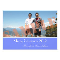 Family photo Merry Christmas greeting cards