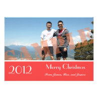 Family photo Merry Christmas greeting cards