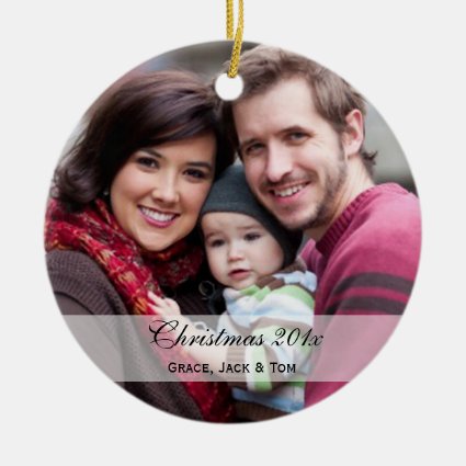 Family Photo Ornaments