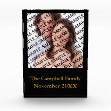 Family Photo Portrait Gift Template Acrylic Award