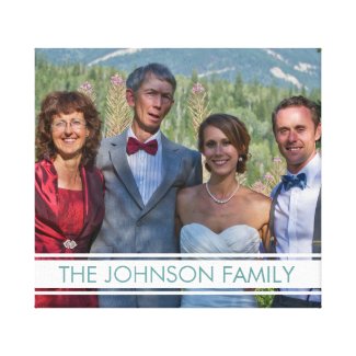Family Photo Stretched Canvas Prints