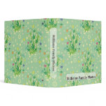 Family Photos Floral  Vintage Pattern Vinyl Binder