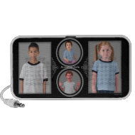 Family Photos Insert Black Doodle doodle