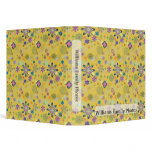Family Photos Spring Flowers Vintage Pattern Vinyl Binder