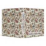 Family Photos Vintage Abstract Floral Pattern 2 3 Ring Binders