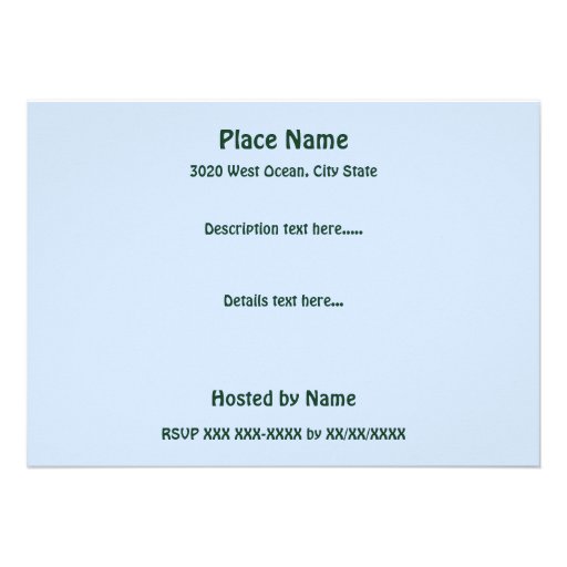 Family Picnic Park Landscape Invitation