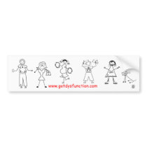 Family Portrait bumper sticker bumper stickers