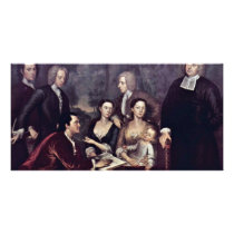 Family Portrait Of Dean George Berkeley By Smibert Photo Cards