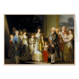 Family portrait of King Charles IVJose de Goya Card