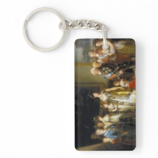 Family portrait of King Charles IVJose de Goya Acrylic Key Chain