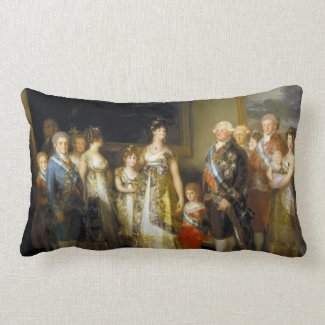 Family portrait of King Charles IVJose de Goya Throw Pillow