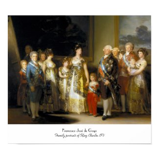 Family portrait of King Charles IVJose de Goya Poster