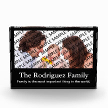 Family Portrait Photo Gift Template Acrylic Award