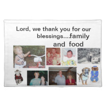 Family portrait placemats