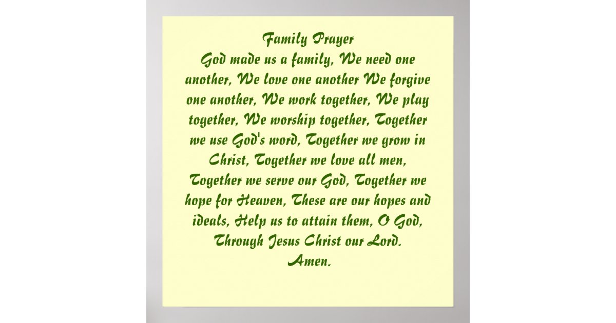 Praying as a family verses image