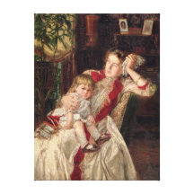Family Quarrel, 1890 Gallery Wrap Canvas