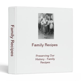 Family Recipe Binder binder
