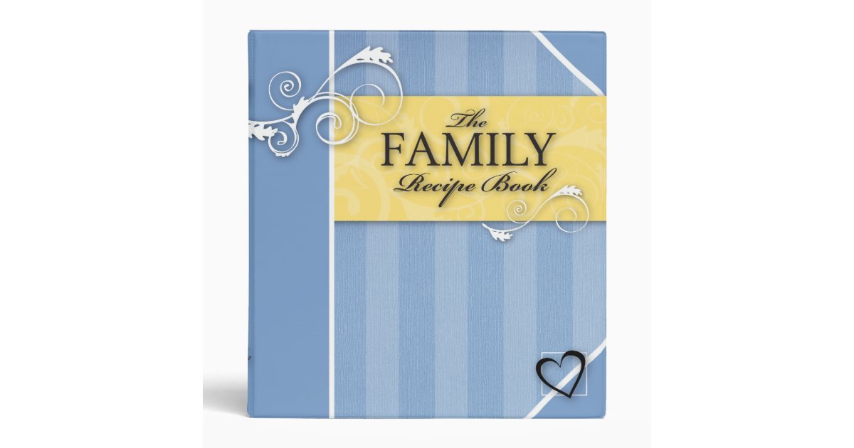 family-recipe-book-3-ring-binder-zazzle