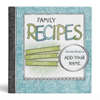 Family Recipes Custom Avery Binder