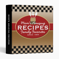 Family Recipes Personalized Binders