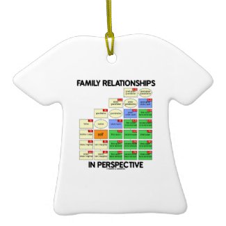 Family Relationships In Perspective (Genealogy) Ornaments