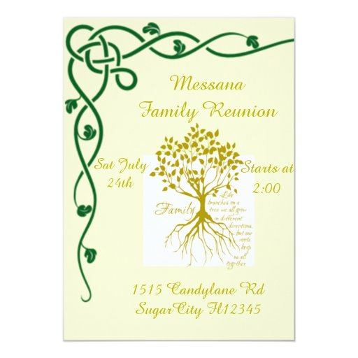 reunion invitation cards