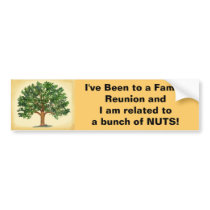 Family Reunion Bumper Sticker bumper stickers