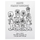 Family Reunion Coloring page souvenir letterhead