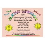 Family Reunion Colors Announcement/Invitation