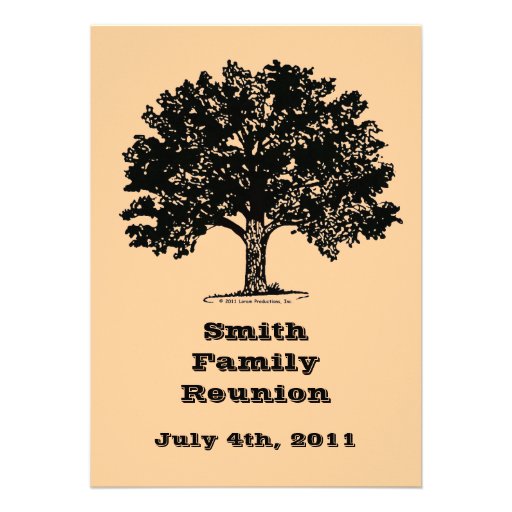 Family Reunion Invitation with Envelope (front side)
