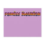 FAMILY REUNION PEACE TEXT RAINBOW postcards
