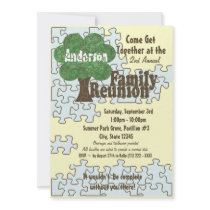 Family Reunion Puzzle Personalized Announcements