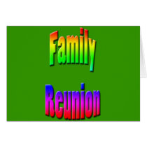 family reunion rainbow text cards