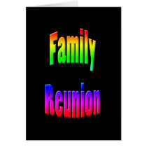 family reunion rainbow text cards