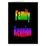 family reunion rainbow text cards
