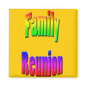 family reunion rainbow text magnets by Family4Forever family reunion rainbow text magnets