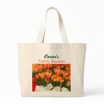 Family Reunion tote bags gifts Tulip Flowers