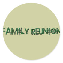 FAMILY REUNION TREE TEXT stickers